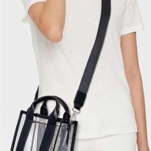 Wild Fable Black Transparent Crossbody Bag